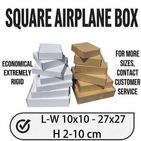 5.5cm 28.5x27.5cm - Standard Heavy Duty Handmade Seller Mailing Box - Corrugated Cardboard Green Packaging Sturdy - Wholesale Bulk Pack